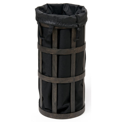 Belinda Wood Laundry Basket with Handles