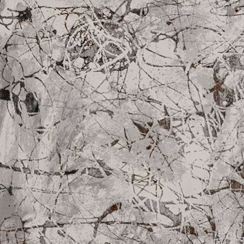 Tapis gris et ivoire 10 pi x 13 pi