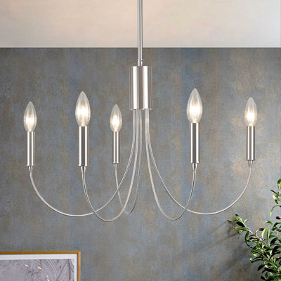 Lustre classique à 5 lumières de style bougie Clerise