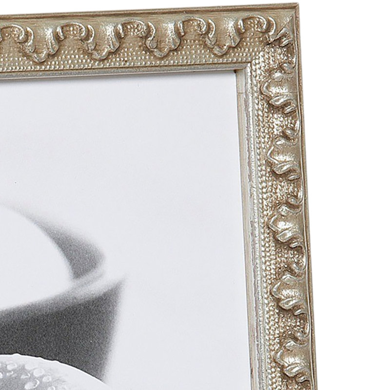 Cadre photo Vintage, 4" x 6", Feuille d'argent