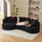 Boneless 120" L Shaped Modern Modular Sectional Curved Sofa, Minimalist Style Comfy Cloud Couch For Living Room Apartment, No Assembly Required Boneless Couches-122584456-121888829