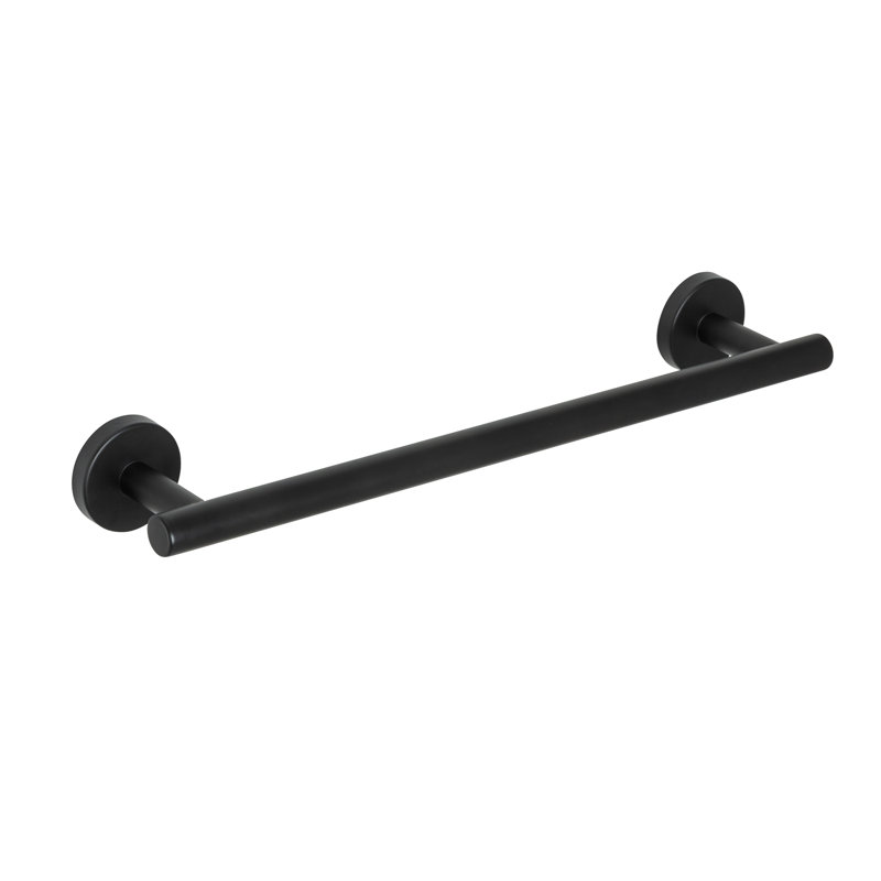 Bosio 40cm Wall Towel Bar, Black Matt