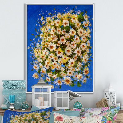 " Chamomile White Wildflowers " Painting Print
