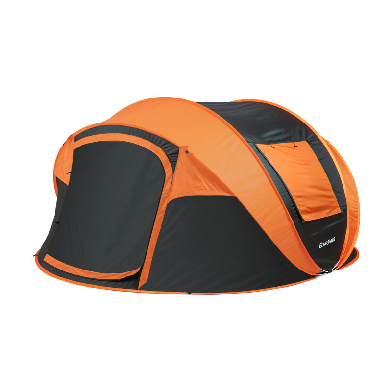 Tente de camping pour 5 à 8 personnes, Blanc/Or rose