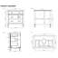 Meuble-lavabo simple H 35 po x l 36 po avec comptoir en quartz blanc résistant aux taches et lavabo simple-638364060