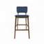 Ensemble de 2 tabourets de bar à structure en bois-412330578