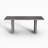 Todd Japandi Gray Wooden Rectangular 67" Double Pedestal Dining Table for 4-6 people