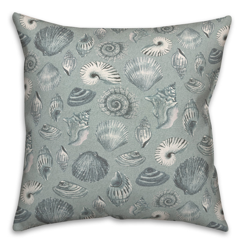 Polyester/Polyester Blend Throw Square Pillow Cover & Insert, Blue