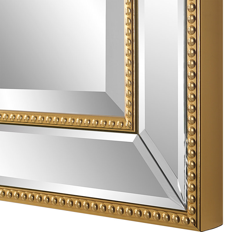 Miroir d'appoint Howze, Perles dorées