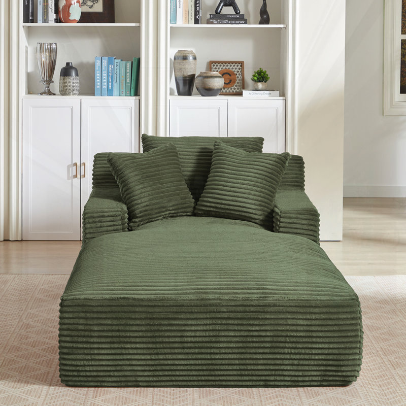 Chaise longue surdimensionnée pour l'intérieur,, Vert