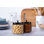 Boîtes de rangement en verre kook, 50 oz, ensemble de 2, couvercle noir