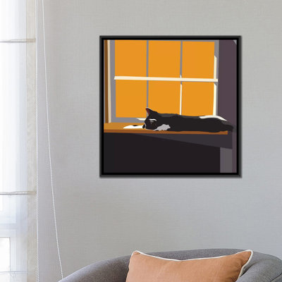 " Cat On A Window Sill II " by Emily Kalina