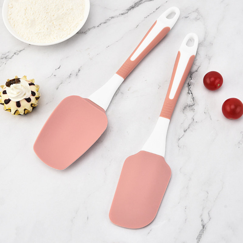 Ensemble d'ustensiles de cuisine en silicone 5 pièces 5 pièces, Rose