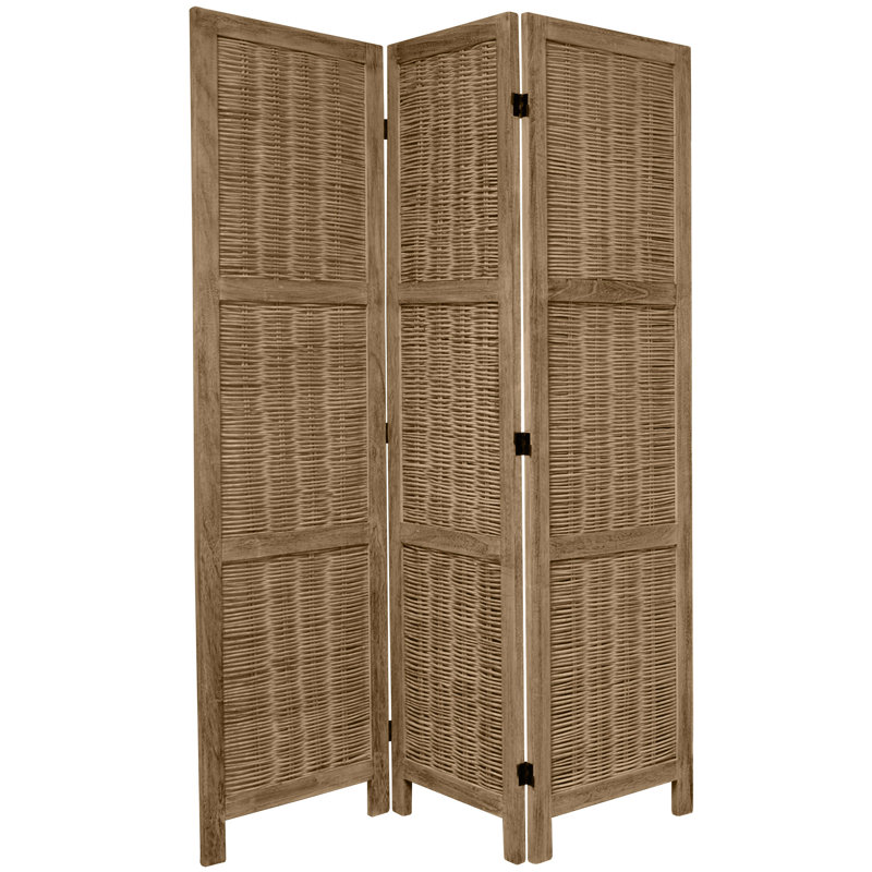 Bamboo Tree Matchstick Room Divider, Burnt Gray, 3