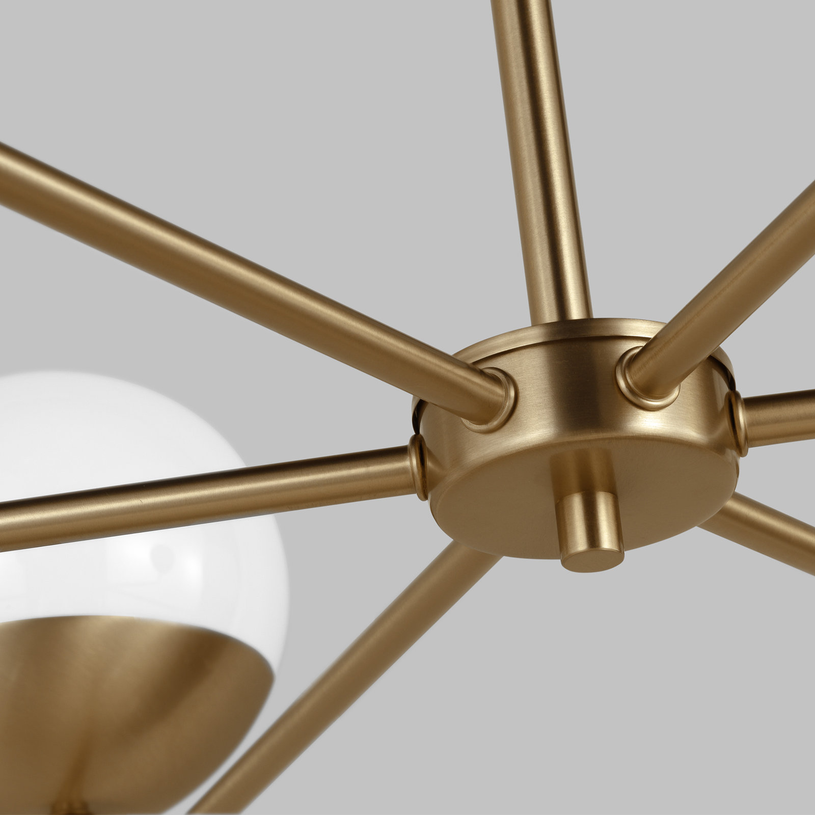 Avoca 6-Light Chandelier, Satin Brass