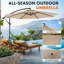 Parasol de jardin suspendu en porte-à-faux 9,8pi-1540611032