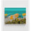 Photographie de plage de sable, photo de paradis tropical encadré, décoration murale de parapluie, impression de paysage de plage, impression de décoration océanique, art mural encadré