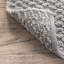 Tapis gris en laine / coton tissé à la main Courtlyn-1149861850