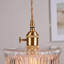Luminaire suspendu en verre Water Ripple