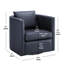 Fauteuil demi-tonneau pivotant Riona Midnight-268303775