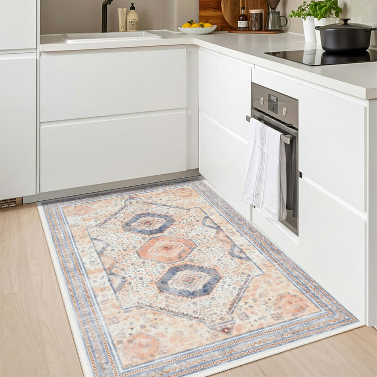 Straub Large Moroccan Rugs Geometric Living Room Rug Washable Bedroom Rug Non-Slip Colorful Vintage Accent Floor Carpet For Home Decor