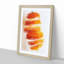 Floating Sliced Orange in Abstract - Picture Frame Painting Print-55576418-55576417