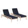 Ensemble de chaises longues Amina (ensemble de deux)
