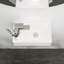 Lavabo de salle de bain mural en céramique résistant aux taches