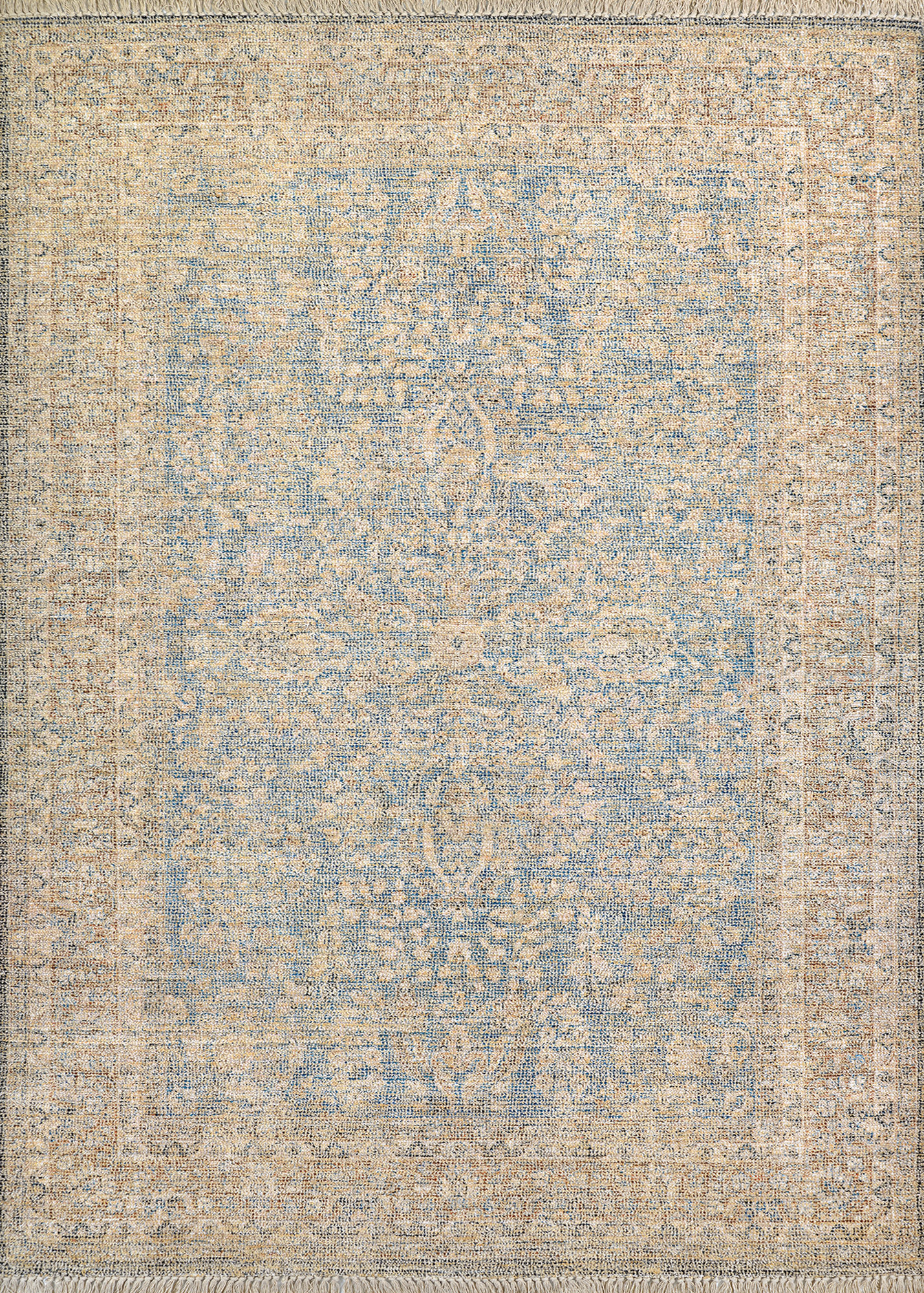 Bungalow Rose Tateo Farah Lapis-Multi Area Rug | Wayfair