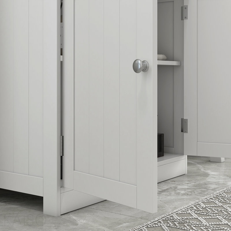 24” Pedestal Sink Bathroom Vanity Cabinet - White (Sink Not Included), White