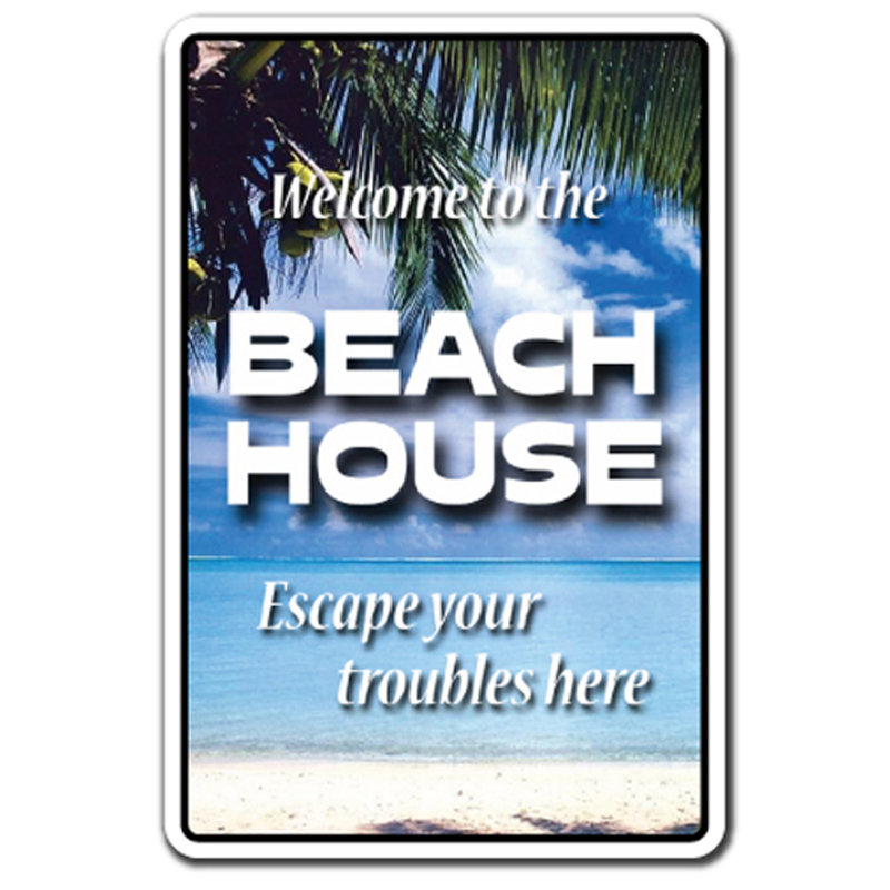 Panneau de bienvenue Ardoch Beach House, H 8 po x l 12 po x P 0,1 po