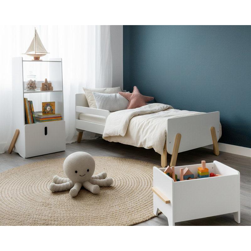 277.88cm H X 162.56cm W Solid Wood Toy Storage Kids Bookcase