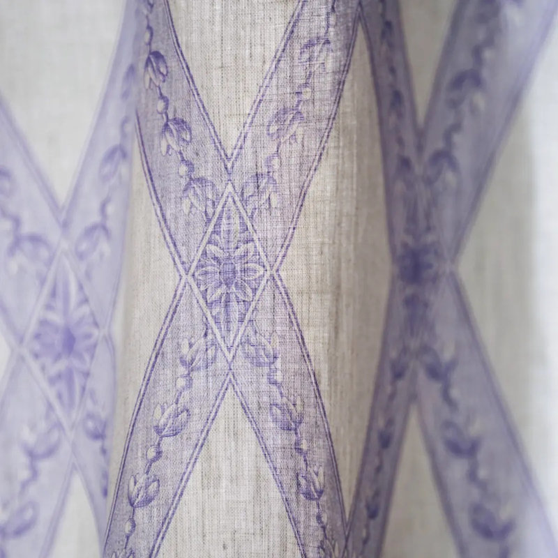 Toile Schumacher x Jill Lasersohn Les Losanges, Iris