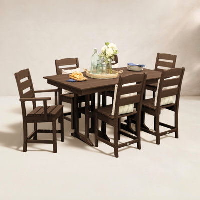 POLYWOOD® Lakeside 72" Patio Dining Set
