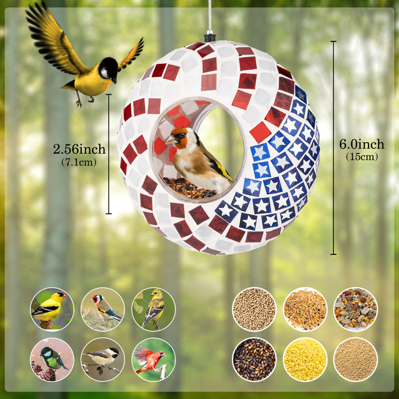 Mangeoire pour oiseaux Bechara, Drapeau américain