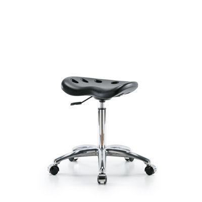 Adjustable Height Ergonomic Lab Stool with Footrest