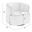 Fauteuil demi-tonneau pivotant de 32 po Tybias-1877948620
