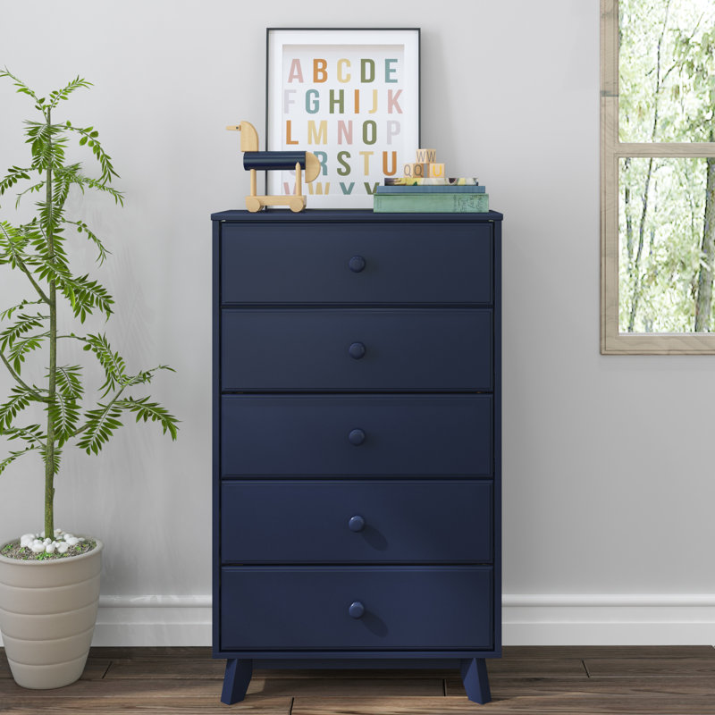 Commode 5 tiroirs Hararat, Bleu