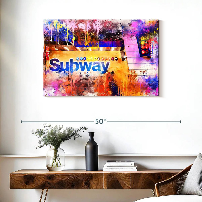 Ravi Subway I, 24" H x 36" W