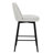 Counter Height Bar Stools Of 2, 360 Rotating Upholstered With Linen, Back And Metal Legs, 25.6" Seat For Kitchen Island & Pub, 2 Swivel , In Height, Great Linen-1174932121