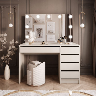 Rouven Dressing Table with Mirror
