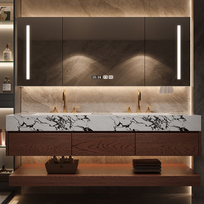 Simple and modern bathroom cabinet