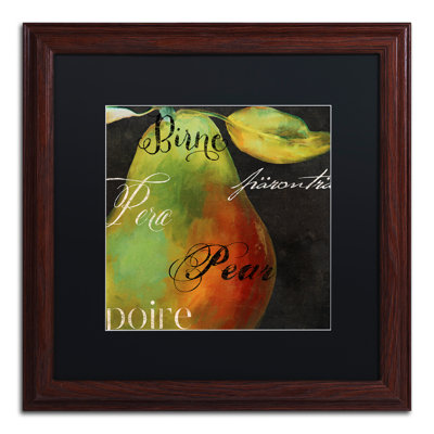 «Painted Pear I» par Jadaya, impression encadrée
