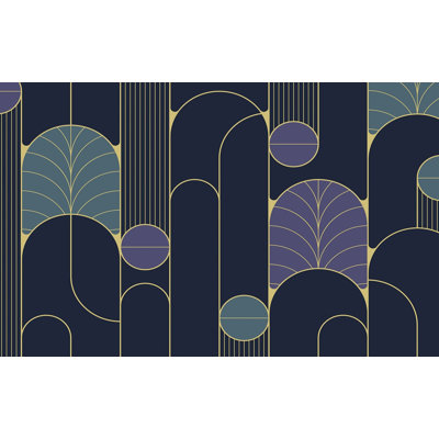 Premium Peel & Stick Wall Mural - Art Deco Style