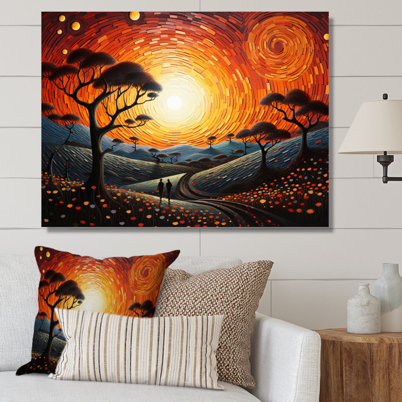 Paysage romantique aime «Journey II», H 30 po x l 40 po x P 1,5 po, Toile tendue