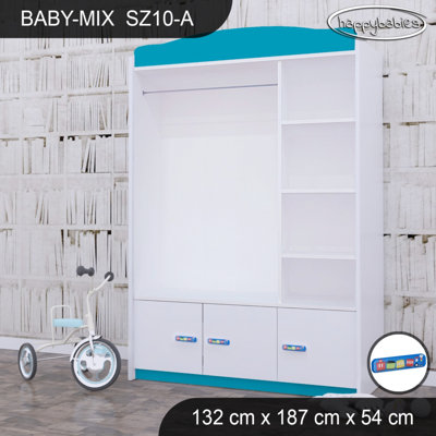 Baby 3 Door Wardrobe
