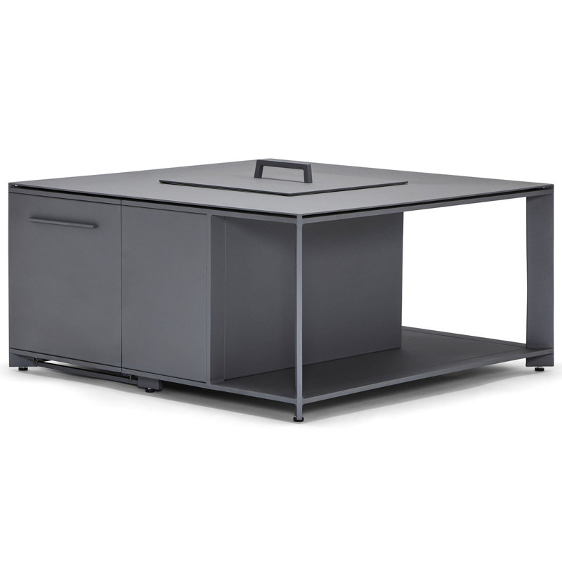 Table basse à hauteur carrée, Graphite