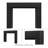 Hazel Wood Fireplace Mantel Surround - 48" x 42" Opening - 72" x 54" Overall - Sable Stain-119241529-119241522