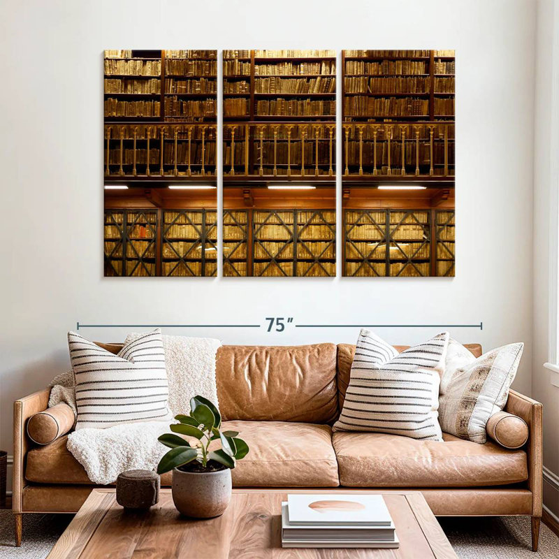 Library, 42" H x 65" W