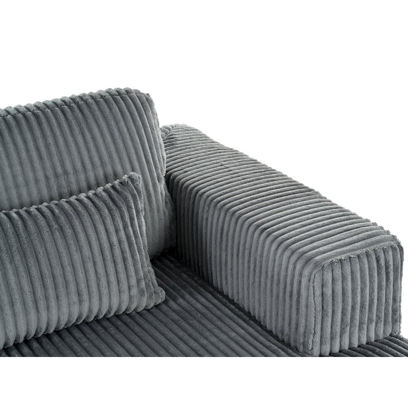 Flâneuse rembourrée, Gris